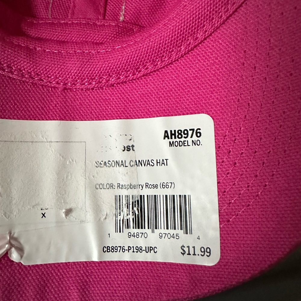 Carhartt Fuchsia Cap with Logo Patch - Picture 2 of 3